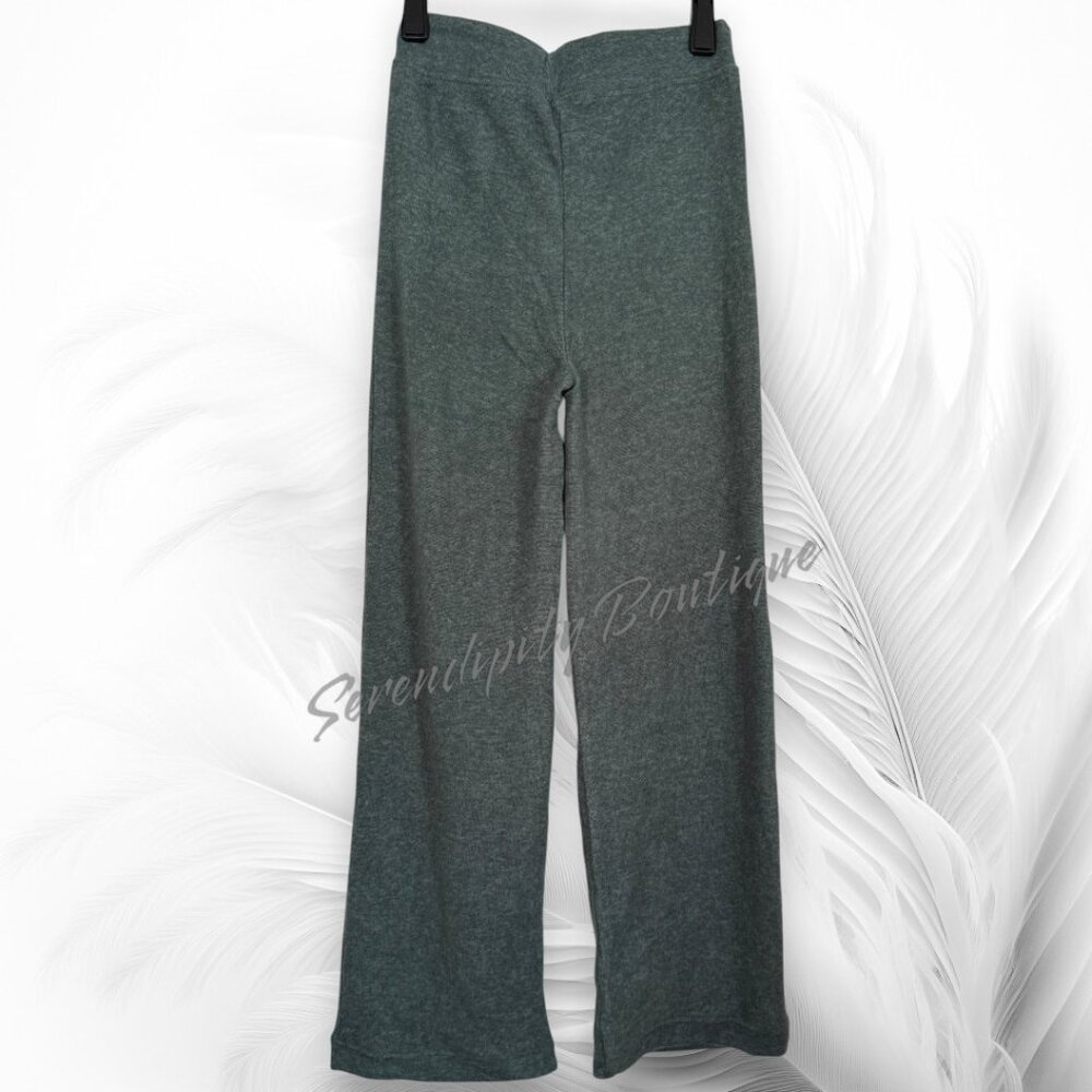 Zenana Uber Soft Lightweight Fleece Ash Jade High Rise Wide Leg Cozy Lounge  Pan - Picture 6 of 13